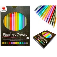 Kredki Bezdrzewne Akwarelowe Wodne WOODLESS PENCILS DecoTime 032-045 12szt.