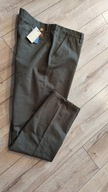 Spodnie męskie 40 regular fit oddychająca bawełna khaki 2XL pas102