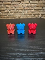 Brelok Miś z Róż 3D – Prezent na Dzień Kobiet | Brelok do Kluczy