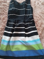 Sukienka kolorowa w paski XL