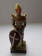 Figurka kolekcjonerska rycerza z tarczą wysokość 11 cm