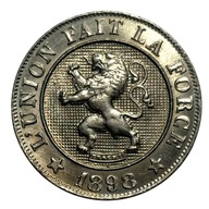 BELGIA - 10 CENTIMES - 1898 - MENNICZA - KM#42