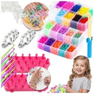 MEGA ZESTAW GUMKI DO ROBIENIA BRANSOLETEK DUŻY XXL 15000szt PREZENT ŚWIĘTA