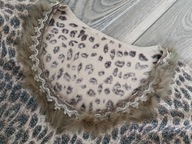 ITALIA___ sweter panterka futerko print__ idealny__ 36