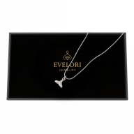 Srebrny Naszyjnik Płetwa Wieloryba Unisex 45cm Stal