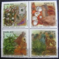 Brazylia - Mi 3815/18 - Rośliny przemysłowe