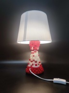 Rzeźba Lampka z klocków Lego dekoracja domu