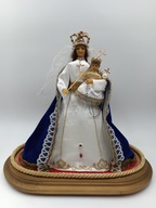 Matka Boska z Dzieciątkiem Jezus wykonana przez francuskich zakonników 40cm