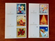 Etykietki etykiety świąteczne na prezenty (6 sztuk) obrazki malowane ustami