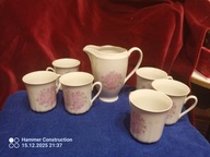 kubki + dzbanek do mleka , kakao Ćmielów lata 60-70-te XX w