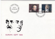 Szwajcaria , FDC, Europa , 1980