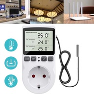 230V TERMOSTAT TIMER CYFROWY REGULATOR TEMPERATURY GNIAZDO SIECI max. 3680W