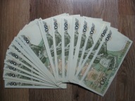 BANKNOT 50 ZŁOTYCH 1988 ROK SERIA KD Z PACZKI BANKOWEJ