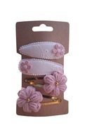 Spinki do włosów szydełkowe kwiatki 4 szt.