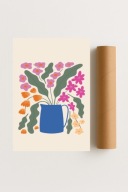 Plakat bez ramy 50x70 cm Kolorowy Rozkwit – kwiaty, natura, dekoracja