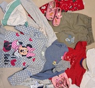 MARKOWA PAKA DLA DZIEWCZYNKI R.86-98 2-3 lata INNE 21SZTUK