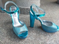 TERRY DE HAVILLAND 40-41 sexy sandałki skóra nowe