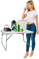 Stół turystyczny Trizand 60 x 40 x 26 cm beżowy biwakowy przenośny