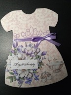 Ręcznie robiona kartka z okazji Chrztu Świętego / 2658 Szymon Soból