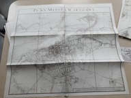 40 map Warszawy WARSZAWA 22 mapy na 40 arkuszach Mi.in. duże formaty MAPY