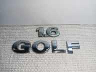 Znaczek Logo Emblemat Napis Chrom Komplet Golf IV 1.6