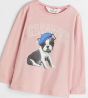 Bluzeczka piesek r. 110/116 H&M