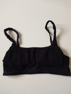 H&M Stanik sportowy top funkcyjny czarny r S