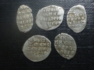 V.Zestaw kopiejek do identyfikacji,5 szt.srebro.