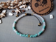 TORTUGA TOHO bransoletka niebieska szklane koraliki toho BlackberriesArts