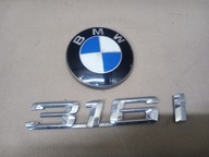 BMW E36 316i Klapa tył Komplet Emblematów EMBLEMAT ZNACZEK LOGO ORYGINAŁ