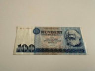 100 marek Niemcy DDR 1975 P#31a szeroki numer seryjny XF
