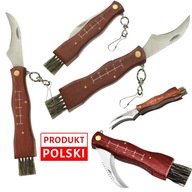 NÓŻ SCYZORYK Z PĘDZELKIEM DO ZBIERANIA GRZYBÓW NA GRZYBY DLA GRZYBIARZA 8CM