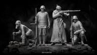 Żywica figurki niemieckich żołnierzy WWI 1/16 wzór_2