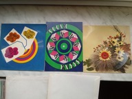 DŹWIĘKOWA KARTA REKLAMOWA 3 SZT , 1970r , UNIKATY .