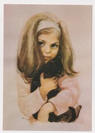 D. Muszyńska Zamorska 1976r. Dziewczynka z kotem 603i