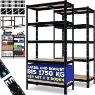 Zestaw 2 Regały Magazynowe Solidna Konstrukcja 180x90x40 Masko m158