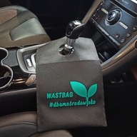 śmietnik z kieszenią samochodowy gadżet eko auto