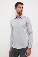 MEDICINE bawełniana koszula z kołnierzykiem szara slim fit L