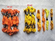 MULINA DO HAFTOWANIA ODCIENIE ŻÓŁTEGO I POMARAŃCZOWEGO