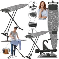 Deska do prasowania 110x33 cm z silikonową podstawką – składana, stabilna