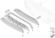 Kratka ozdobna przednia - BMW 51137116964