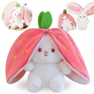 PLUSZAK MASKOTKA KRÓLIK TRUSKAWKA MARCHEWKA PRZYTULANKA ZABAWKA PREZENT 3W1