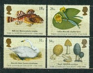 ANGLIA** Łabędź czarnodzioby, ryba, grzyby, kaczeńce Mi 1131-34