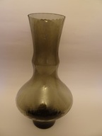 Szklany wazon PRL, Górski? Horbowy? huta Laura? huta Sudety?, vintage