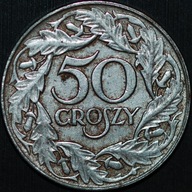 50 groszy 1938 - żelazo NIEniklowane - bez znaku mennicy