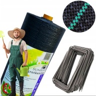 AGROWŁÓKNINA ŚCIÓŁKUJĄCA AGROTKANINA ANTYCHWASTOWA NA CHWASTY OGRODU KOŁKI