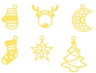 BOMBKI z grubego brystolu ZŁOTE 12 sztuk