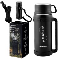 TERMOS PRÓŻNIOWY TURYSTYCZNY Z PASKIEM 1500 ML NA HERBATĘ KAWĘ BERDSEN