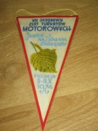 Zlot Turystów MOTOROWYCH PIECHCIN 1974 Lenino 1943 proporczyk