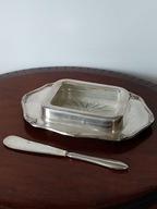 Maselniczka wkład szklany nożyk do masła